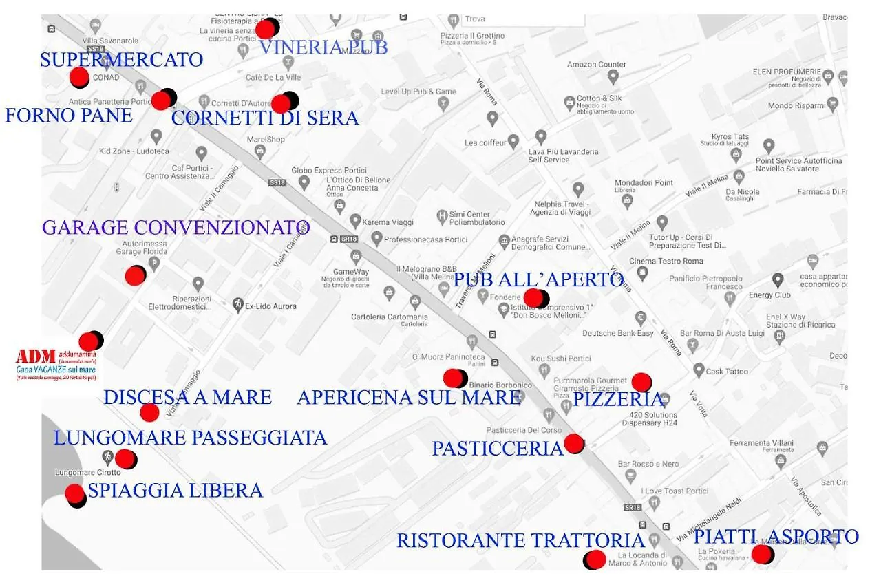 Adm Addumamma Casa Vacanze Sul Mare Portici Italia